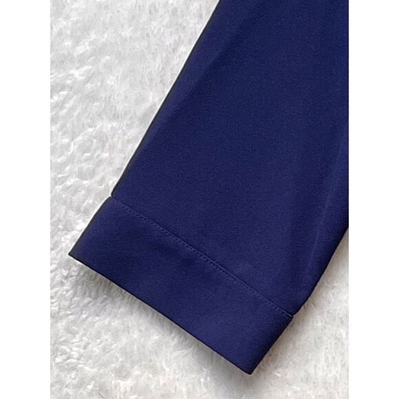 Tobi Navy Blue 3/4 Sleeve V-Neck Sheath Shift Mini Dress, Size Small - Picture 8 of 15